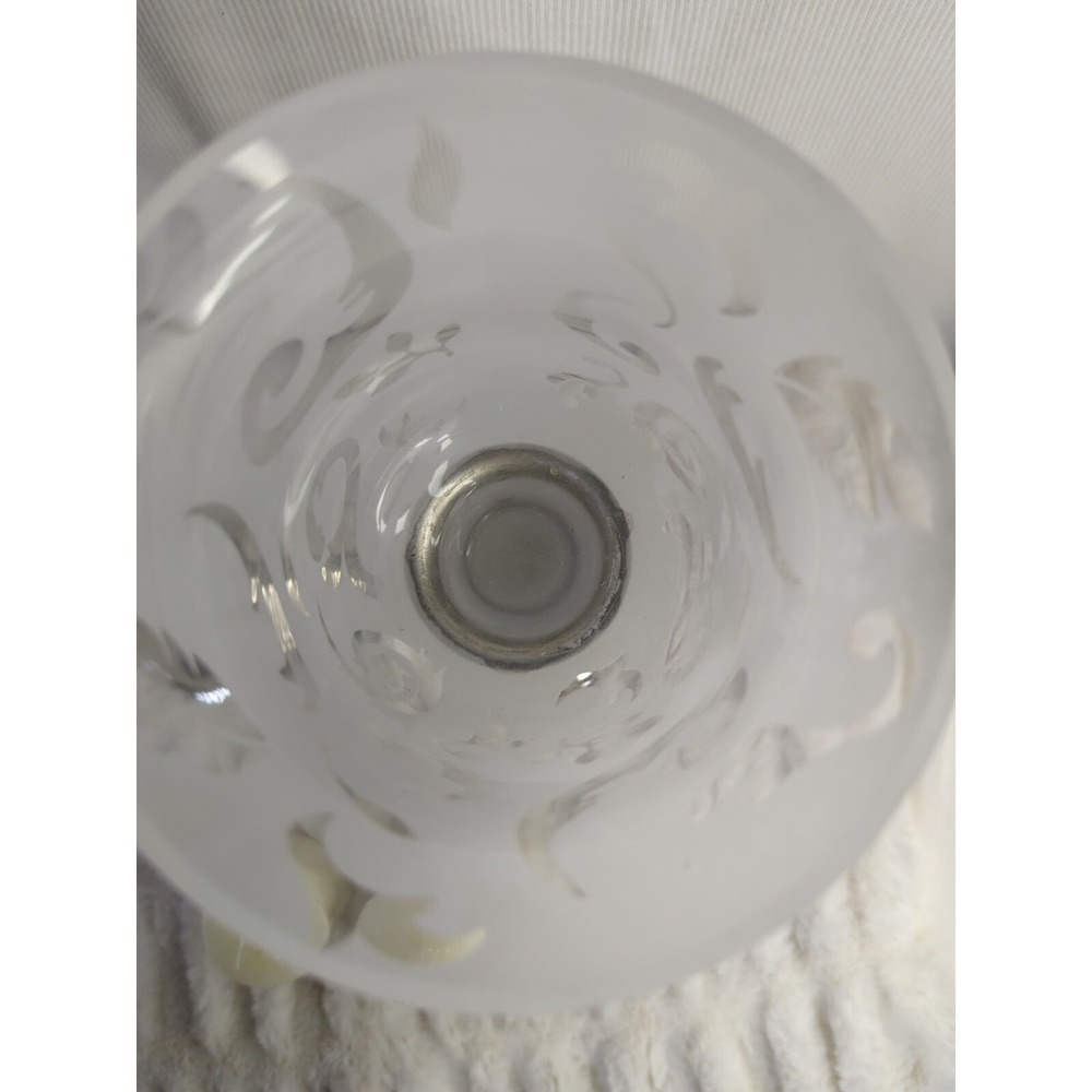Set of (2) Gorgeous‎ BELK GLASS & METAL CANDLE HOLDERS ~ LAMPS 12.25" TALL ~ NEW - Picture 5 of 8